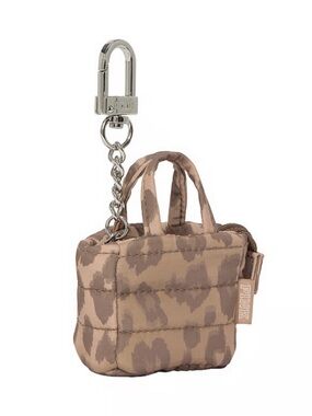 Victorias Secret PINK Leopard Print Keychain Mini Tote Bag NWT New in Package